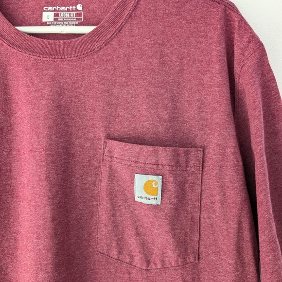 Carhartt Men's Loose Fit Heavyweight Short-sleeve Pocket T-shirt ~ Size Large - Picture 4 of 11
